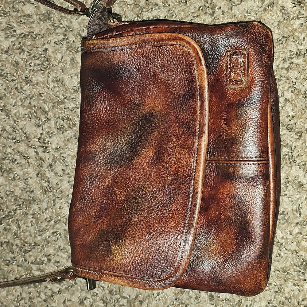 Bed|Stu gorgeous Cross Body Bag!! Beautiful Brown/Red! - Picture 4 of 12